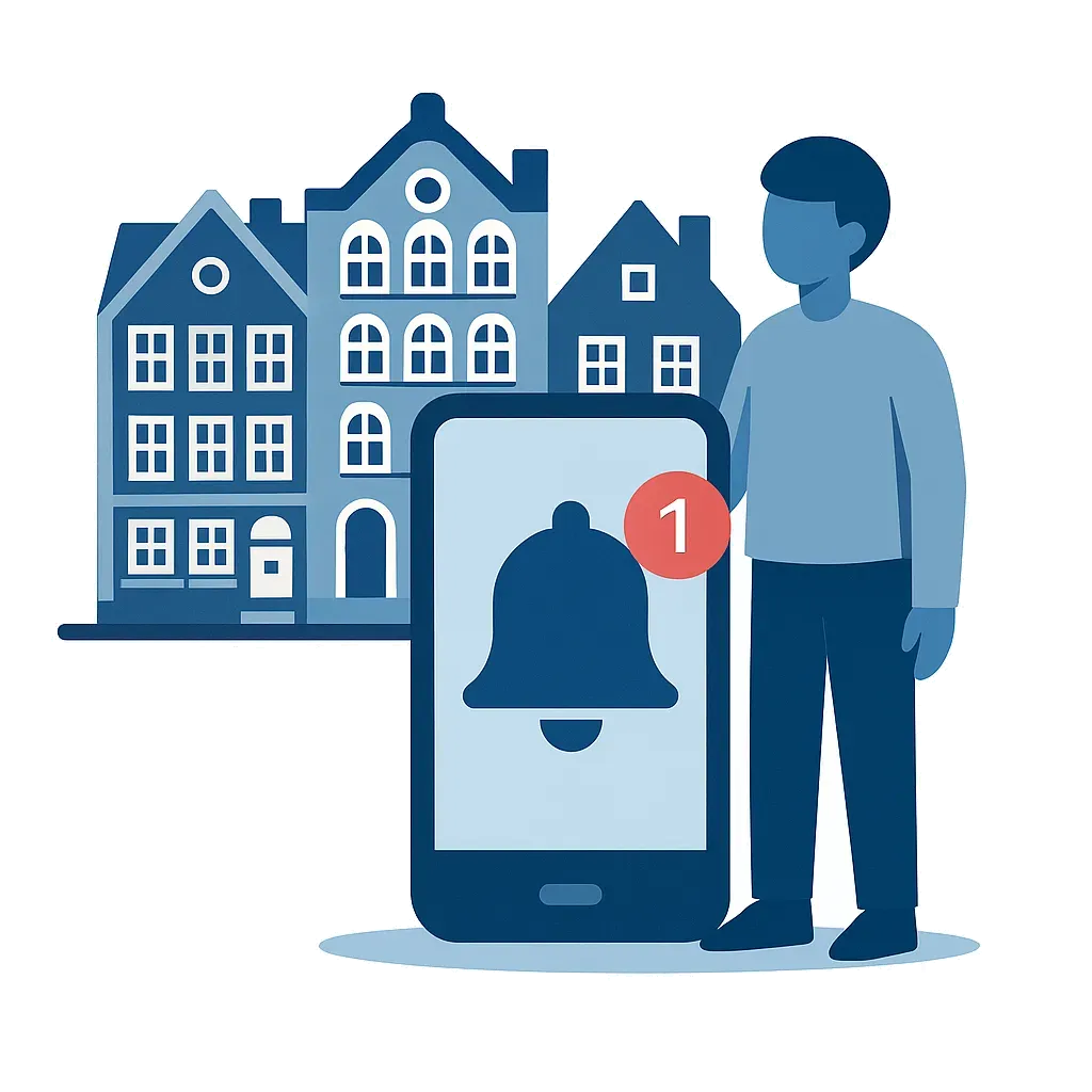 Illustration af boligovervågning